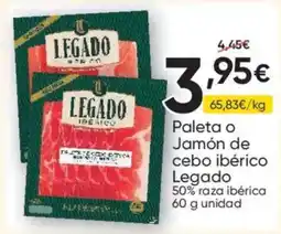 FROIZ Legado paleta o jamón de cebo ibérico oferta
