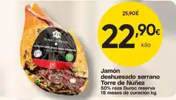 FROIZ Torre de Núñez jamón deshuesado serrano oferta