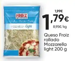 FROIZ Froiz queso rallado mozzarella light oferta