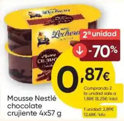 FROIZ Nestlé mousse chocolate crujiente oferta