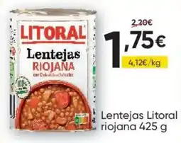 FROIZ Litoral lentejas riojana oferta