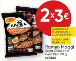 FROIZ Ramen Maggi Soya Chicken o Beef Pho oferta