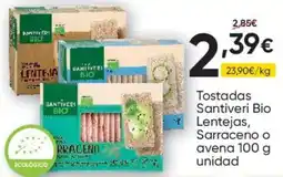 FROIZ Santiveri Bio Tostadas Lentejas, Sarraceno o avena oferta