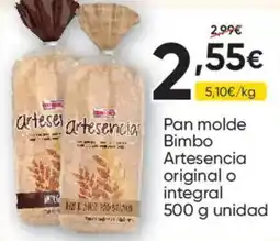 FROIZ Bimbo Pan molde Artesencia oferta