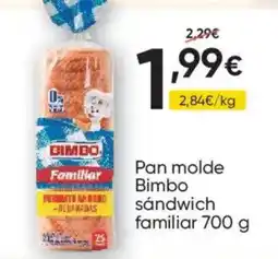 FROIZ Bimbo pan molde sandwich familiar oferta