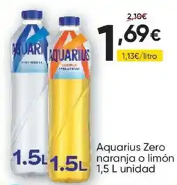 FROIZ Aquarius Zero naranja o limón oferta