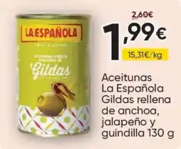 FROIZ La Española aceitunas verdes relleno de gildas oferta