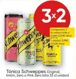 FROIZ Schweppes Tónica Original, limón, Zero o Pink Zero oferta