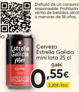FROIZ Estrella Galicia mini lata oferta