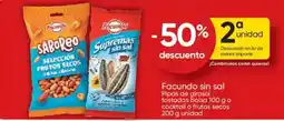 FROIZ Facundo sin sal pipas de girasol tostadas bolsa o cocktail o frutos secos oferta