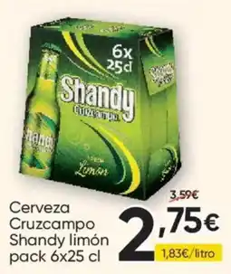 FROIZ Cruzcampo Shandy limón oferta