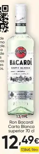 FROIZ Ron Bacardi Carta Blanca oferta