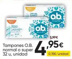 FROIZ Tampones O.B. normal o super oferta