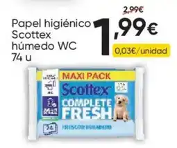 FROIZ Scottex papel higiénico húmedo WC oferta