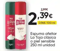FROIZ La Toja espuma afeitar oferta