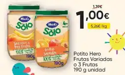 FROIZ Hero Potito Frutas Variadas o 3 Frutas oferta