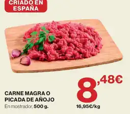 Hipercor Carne magra o picada de añojo oferta