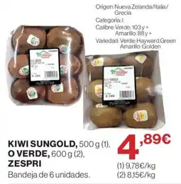 Supercor Zespri kiwi sungold oferta