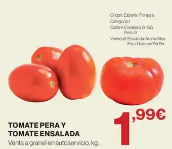 Tomate pera y tomate ensalada