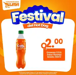 Suma Supermercados Cool gaseosa sabor naranja oferta