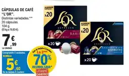 E.Leclerc L'Or cápsulas de café oferta