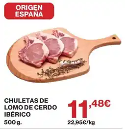 Supercor Chuletas de lomo de cerdo ibérico oferta