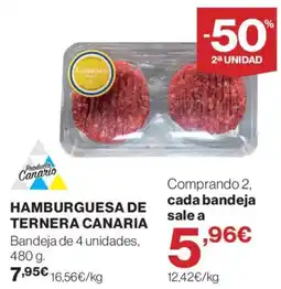 Supercor Canarian Hamburguesa de Ternera Canaria oferta