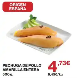 Supercor pechuga de pollo amarilla entera oferta