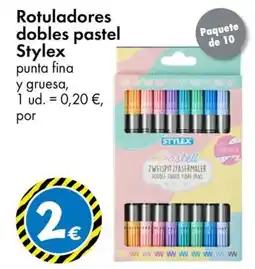 TEDi Stylex rotuladores dobles pastel oferta