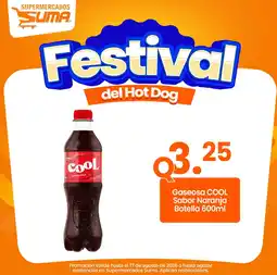 Suma Supermercados Cool Gaseisa sabor naranja oferta