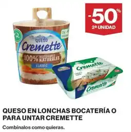 Supercor Cremette queso en lonchas bocatería o para untar oferta