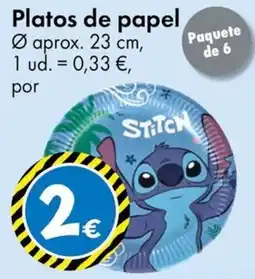 TEDi Platos de papel oferta