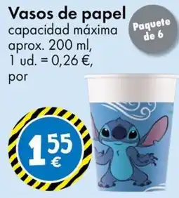 TEDi Vasos de papel oferta