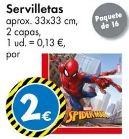 TEDi Servilletas Spider-Man oferta