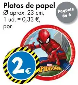 TEDi Platos de papel oferta
