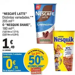 E.Leclerc Nescafe latte oferta
