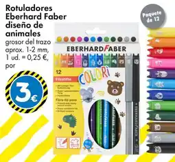 TEDi Eberhard Faber rotuladores diseño de animales oferta