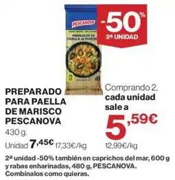 Supercor Pescanova preparado para paella de marisco oferta