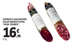 E.Leclerc Vega Tormes chorizo o salchichón cular ibérico extra oferta