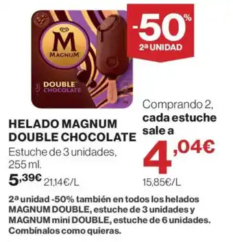 Supercor magnum helado double chocolate oferta