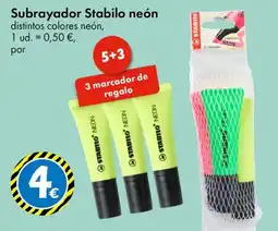 TEDi Stabilo subrayador neón oferta