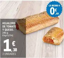 E.Leclerc Hojaldre de tomate y queso oferta