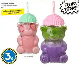 TEDi Vaso de vidrio en forma de oso oferta