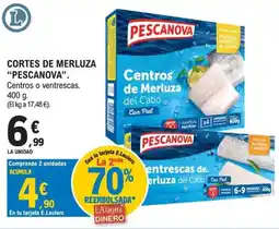E.Leclerc Pescanova centros de merluza del cabo oferta