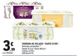 E.Leclerc Tarrina de helado carte d'or oferta