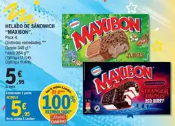 E.Leclerc Nestle maxibon helado de sandwich oferta