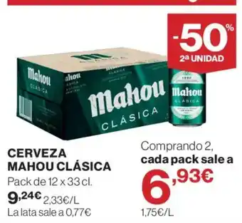 Supercor Mahou cerveza clásica oferta