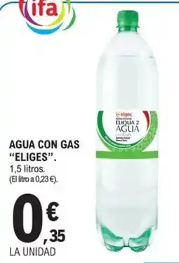 E.Leclerc Eliges agua con gas oferta