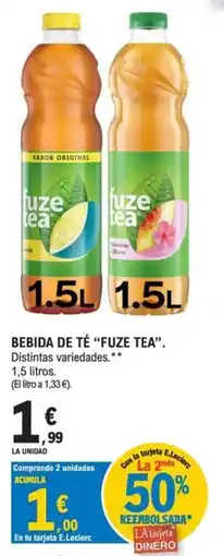 E.Leclerc fuze tea oferta