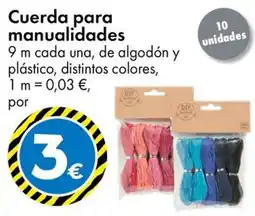 TEDi Cuerda para manualidades oferta
